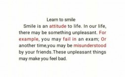 learntosmile短文（关于learn to smile的英语作文）