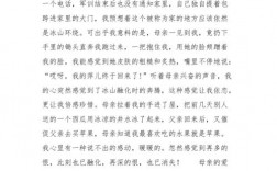 无言的父爱短文答案（无言的父爱的阅读答案）