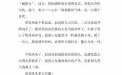 传统理发的短文（关于理发的文章）