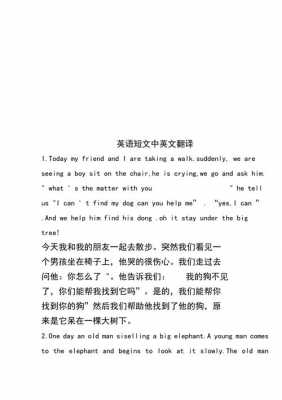 优美英语短文及翻译（优美英语短文及翻译摘抄）-图2