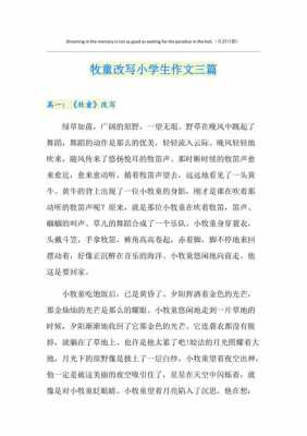 牧童改编短文250字（牧童改编短文250字作文）-图2