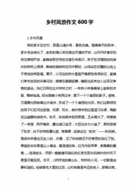 乡村美景的短文（乡村美景短文的答案）-图2