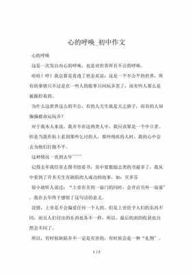 心灵的呼唤短文（心灵的呼唤短文300字）-图1