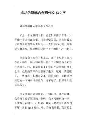 成功的滋味小短文（成功的滋味作文800字记叙文）-图1