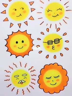有趣的太阳短文（有趣的太阳简笔画图片）-图1