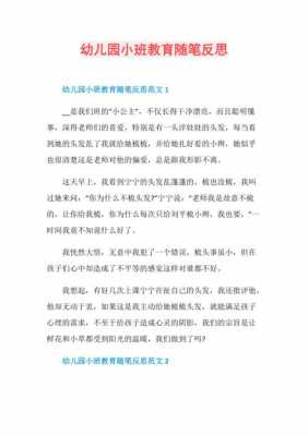 幼儿随笔反思短文（幼儿园教师随笔反思记录）-图3