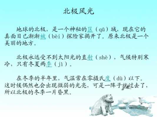 北极风光阅读短文答案（北极风光的整篇课文）-图1