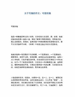 有关猫短文（关于猫的经典文章）-图2