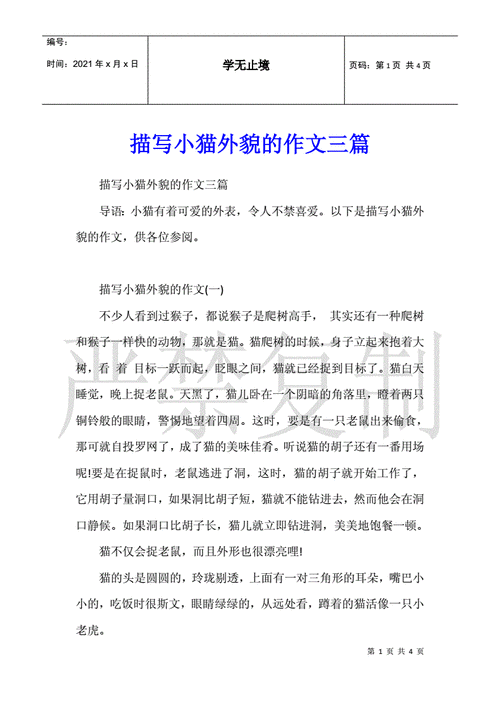 有关猫短文（关于猫的经典文章）-图3