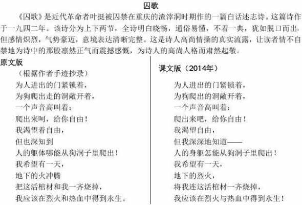 短文阅读囚歌（囚歌的阅读答案）-图3