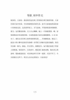 短文导游女原文（导游文章）-图1