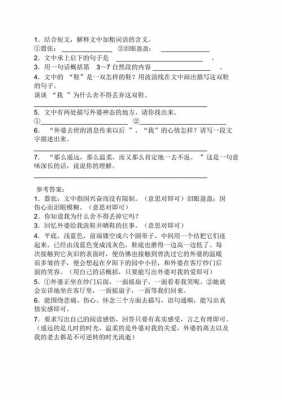 姥姥阅读短文答案（外婆短文阅读答案）-图2