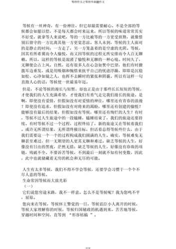 等待的短文（等待的美文摘抄）-图3