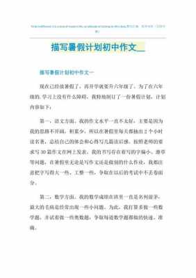 暑假愿望和计划短文（暑假愿望和计划作文）-图3