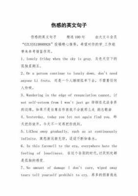 伤心13英语短文（表达伤心的英语作文句子）-图3