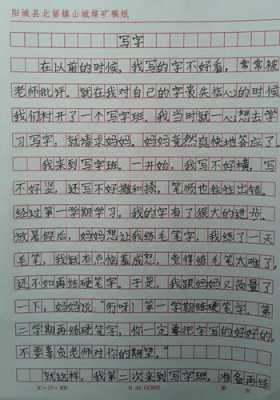 关于写字的短文（关于写字的片段）-图1