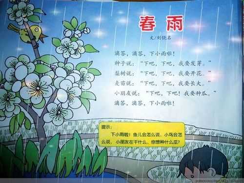 春雨儿歌赏析短文（春雨儿歌）-图1