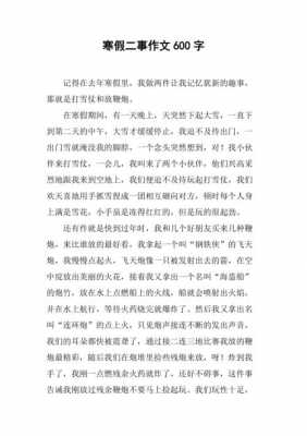 高中寒假短文（高中寒假精选作文600字）-图2