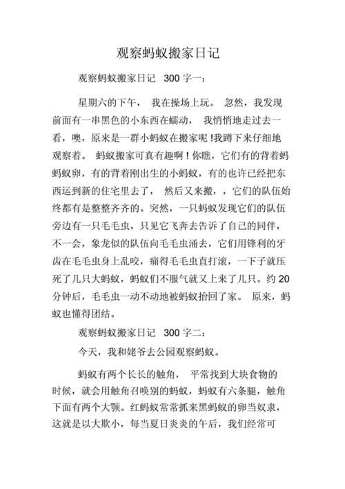 蚂蚁搬家小短文（蚂蚁搬家小短文100字）-图2