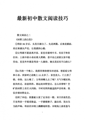 短文散文阅读（短文散文阅读方法）-图2