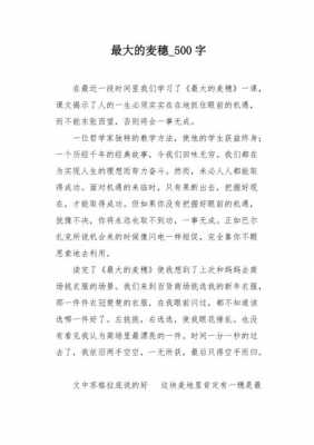 麦穗的挫折短文（麦穗的挫折阅读理解）-图2