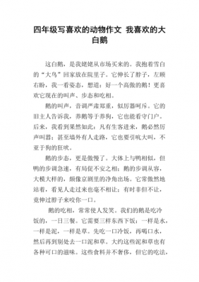 鹅的阅读短文（鹅的阅读短文四年级）-图2