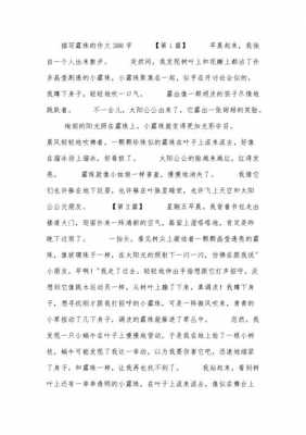 b露水的短文（关于露水的作文800字）-图3