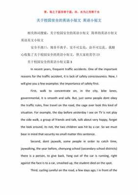 校园安全的英语短文（关于校园安全的英语作文精选四篇）-图2