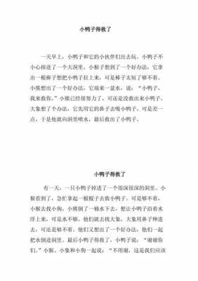 《最美的鸭子》短文（最美的鸭子阅读理解答案）-图1