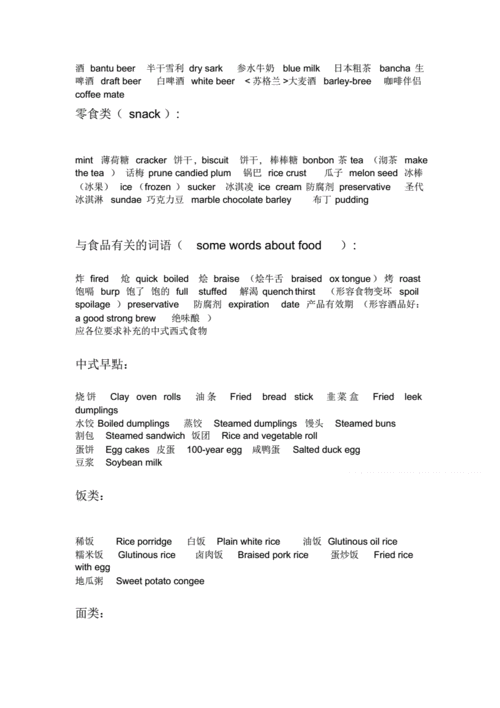 西方食物英文短文（西方食物英文短文翻译）-图1