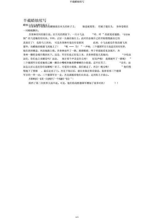 半截蜡烛阅读短文答案（半截蜡烛文章）-图2