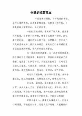 伤感散文短文学（伤感的散文看了就想哭）-图2