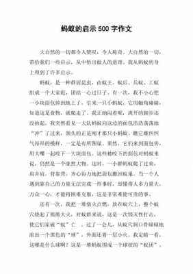 蚂蚁的启示小短文（蚂蚁的启示500字优秀作文）-图2