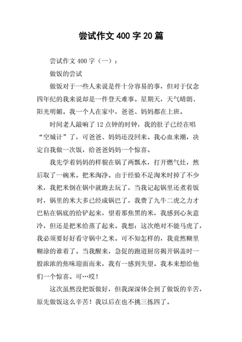 关于自己尝试的短文（自己尝试怎么写）-图3