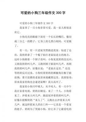 最喜欢的小狗短文（最喜欢的小狗短文三年级）-图1