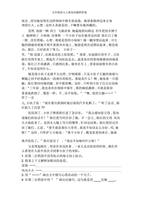 阅读短文街头答案（街头的阅读答案）-图2