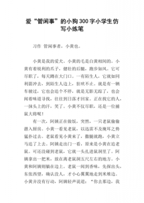 仿写短文小狗（仿写短文小狗300字）-图1